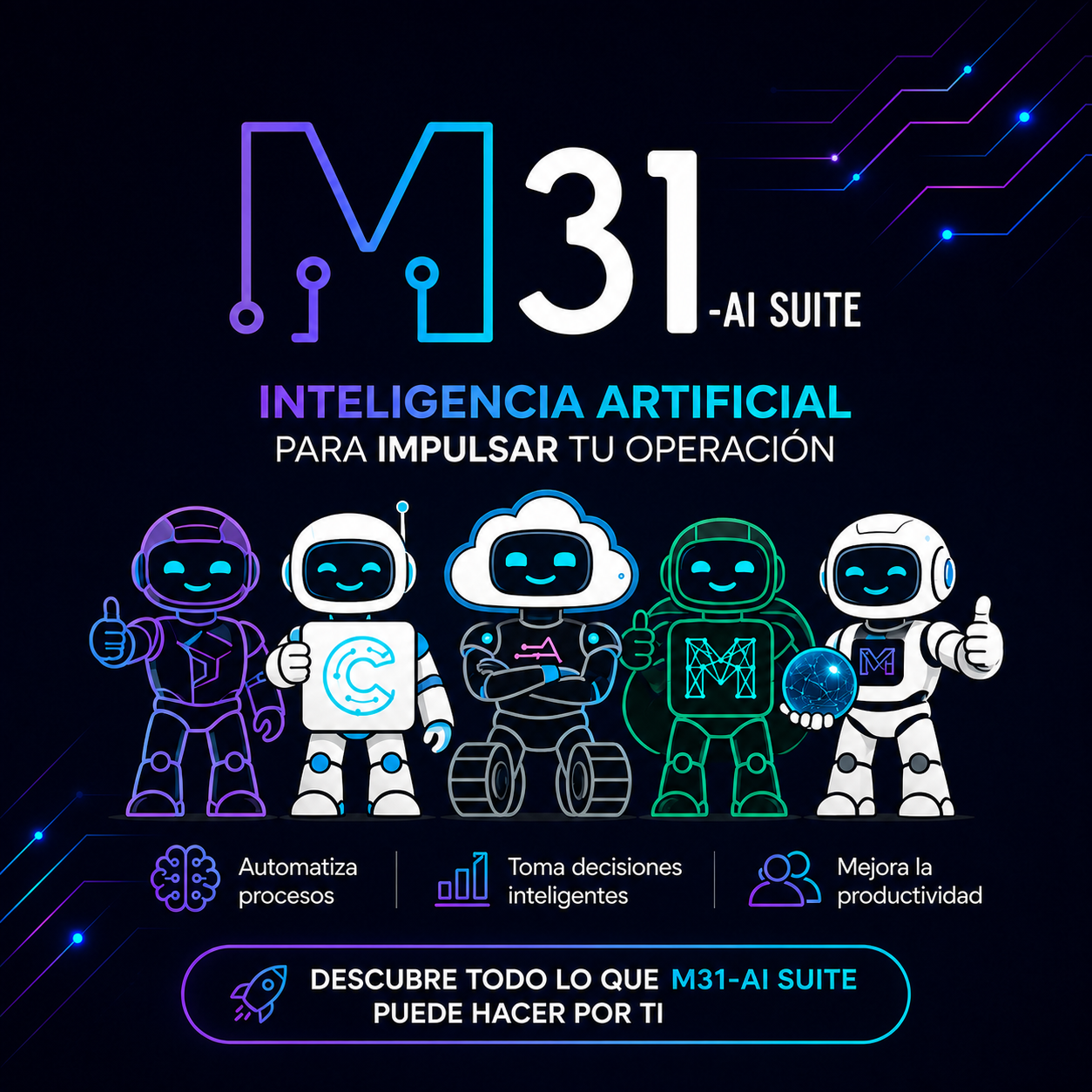 M31 AI Suite: inteligencia artificial para impulsar tu operación